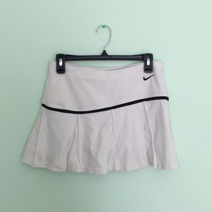 Nike White Pleated Drifit Tennis Skirt